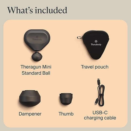 Theragun Mini Portable Massage Gun - Black (3rd Generation)