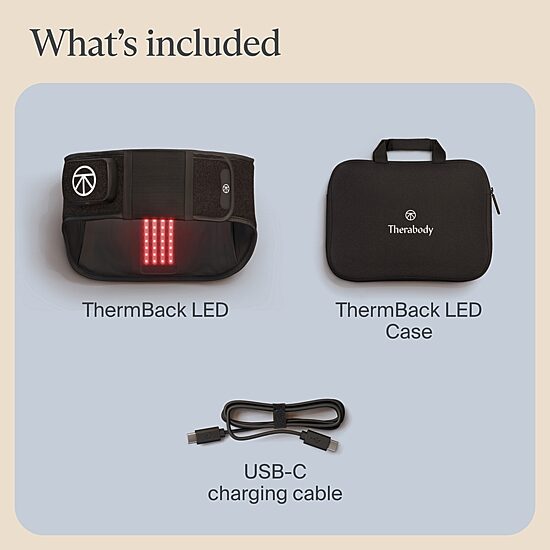 ThermBack Heat Vibration & LED Wrap for Back Pain