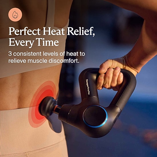 Theragun Prime Plus - Powerful Massage Enhanced With Heat For Faster Warm-Up and Recovery - Black