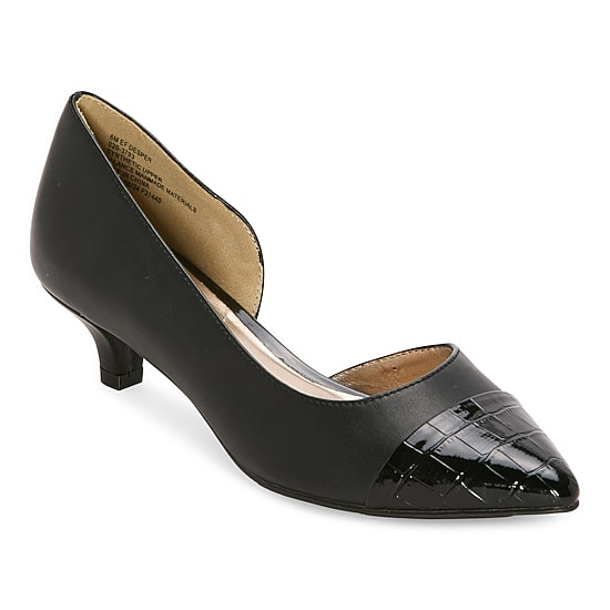 east 5th Dion Womens Pointed Closed Toe Kitten Heel Pumps