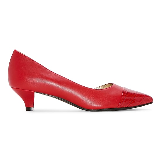 east 5th Dion Womens Pointed Closed Toe Kitten Heel Pumps