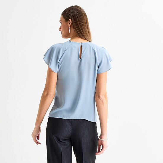 Worthington Petite Womens Perfect Blouse