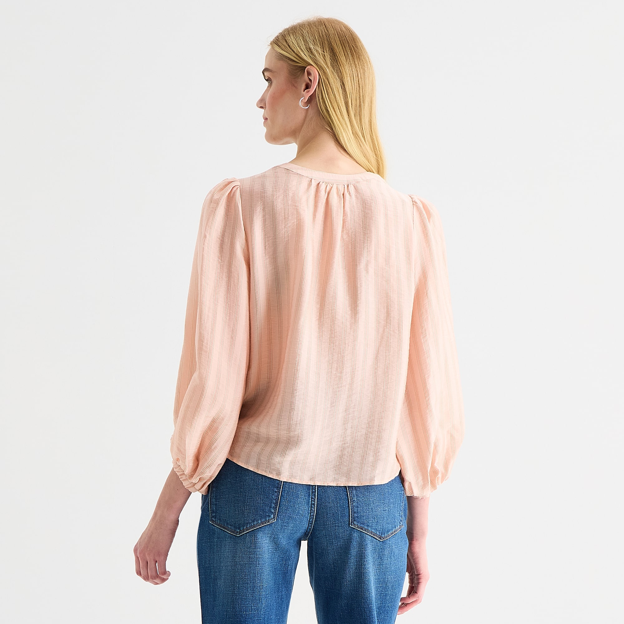 a.n.a Womens Y Neck 3/4 Sleeve Blouse