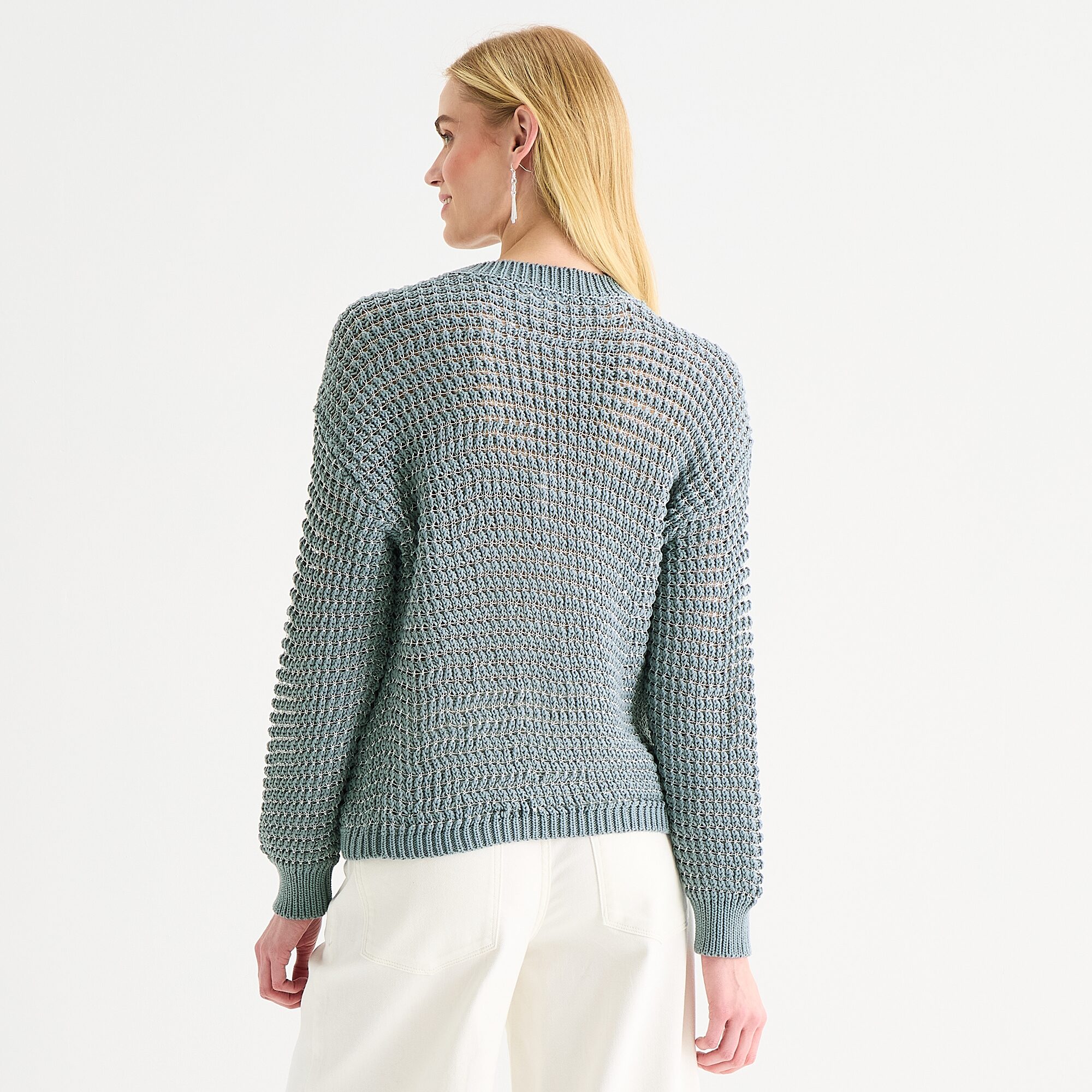 a.n.a Womens Crew Neck Long Sleeve Pullover Sweater
