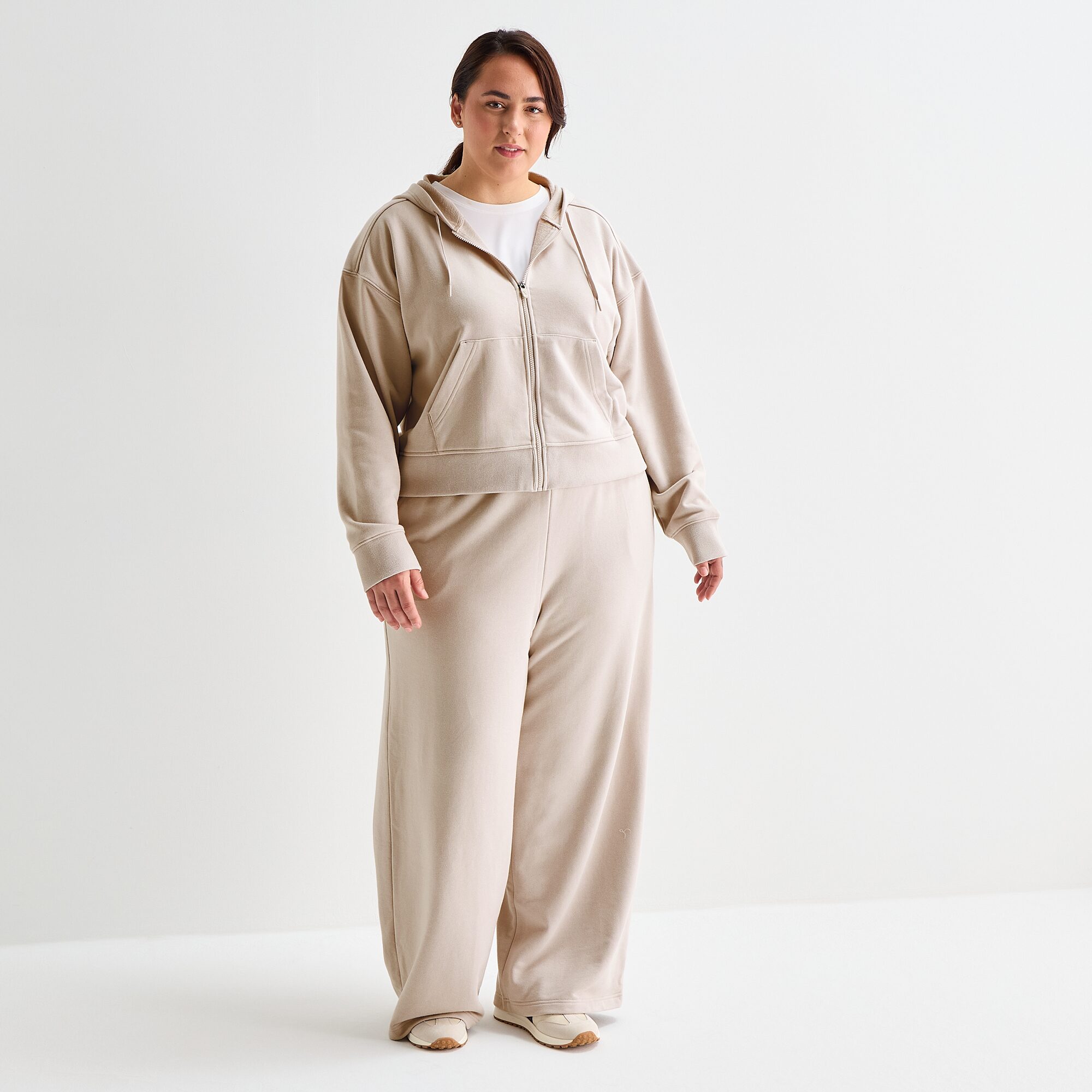 Xersion Womens French Terry Long Sleeve Zipper Active Plus Hoodie