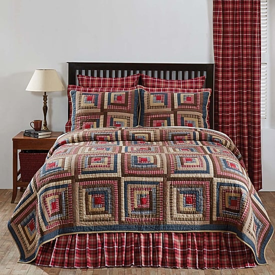 VHC Brands Harvey Cabin Reversible Quilt