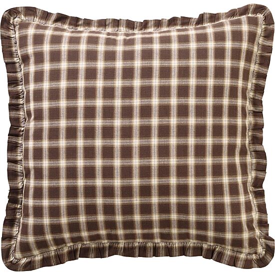 VHC Brands Sheridan Rustic Brown Reversible Euro Sham