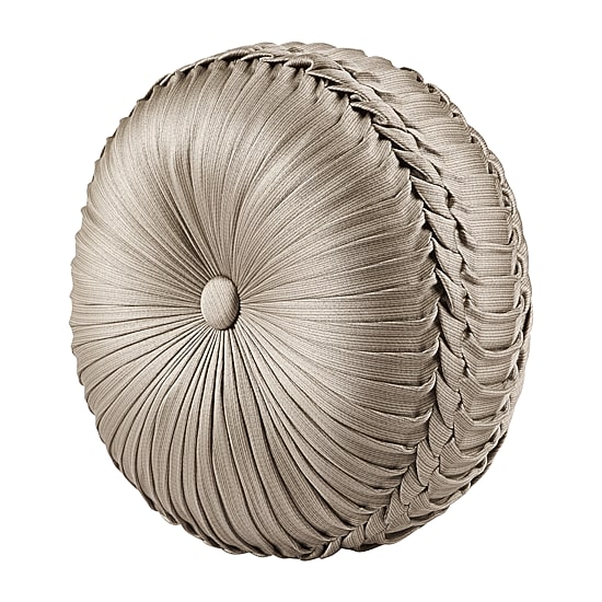 Five Queens Court Beaumont Round Throw Pillow