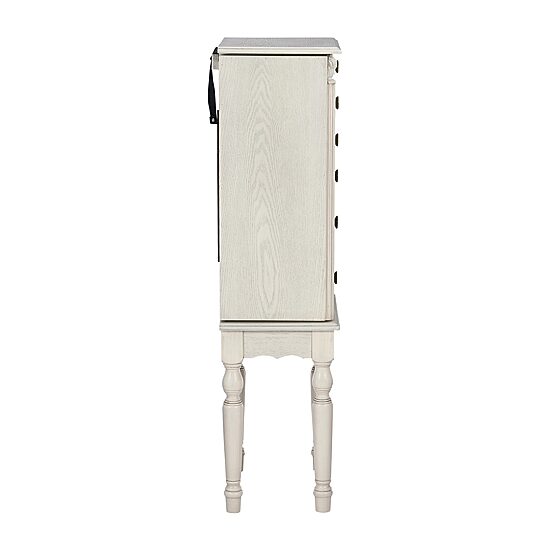 Powell Company Kristen White Jewelry Armoire
