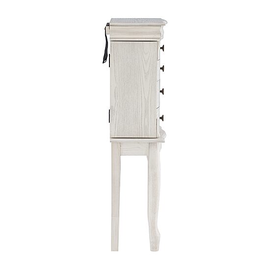 Powell Company Danika White Jewelry Armoire
