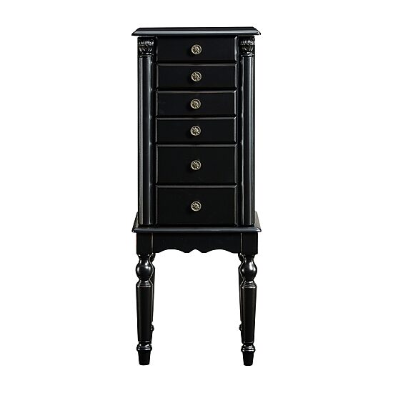 Powell Company Kristen Black Jewelry Armoire