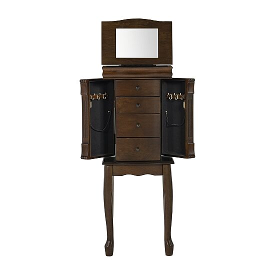 Powell Company Kelsey Walnut Jewelry Armoire