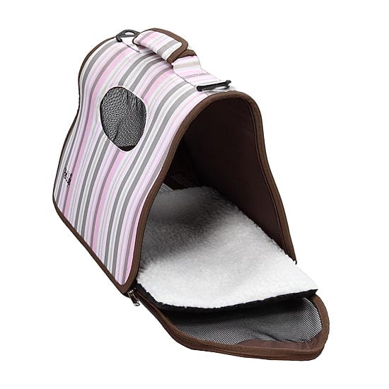Pet Life ® Airline Approved Folding Zippered Sporty Cage Pet Carrier