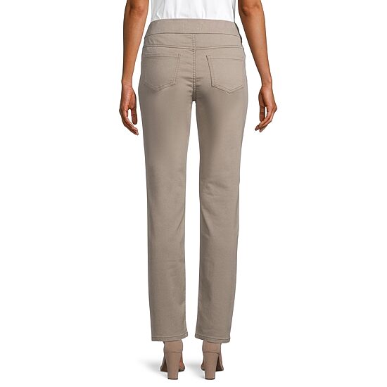 Liz Claiborne Amber Womens Straight Mid Rise Pull-On Pant