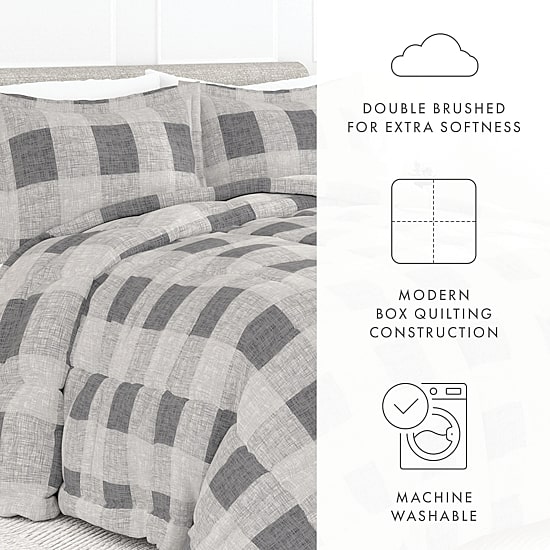 Casual Comfort Patterned Down-Alternative Comforter Sets