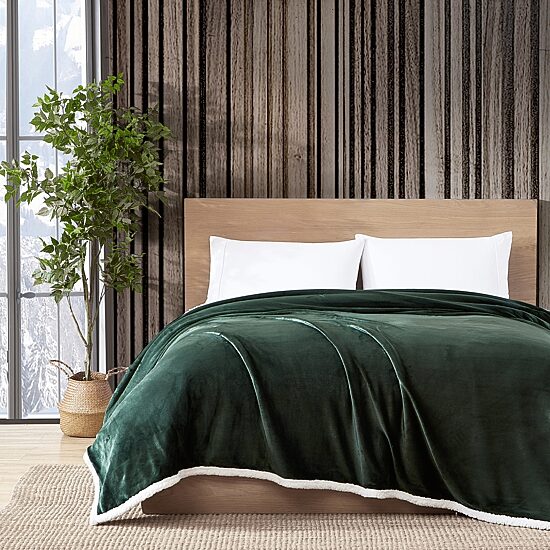 Eddie Bauer Solid Ultra Soft Plush Blanket