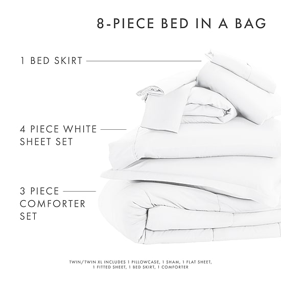 Casual Comfort Premium Ultra Soft Complete Bedding Set with Sheets