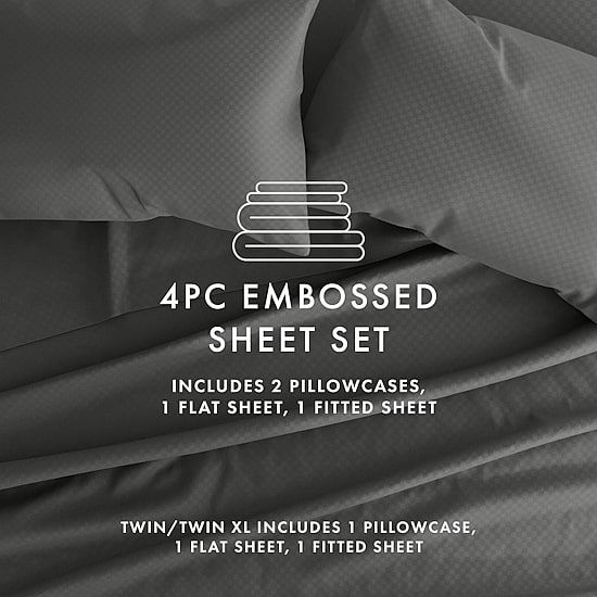Casual Comfort™ Premium Ultra Soft Checkered Microfiber Wrinkle Free Sheet Set