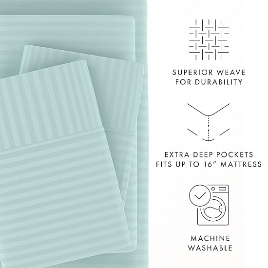 Casual Comfort™ Premium Ultra Soft Dobby Stripe Sheet Set