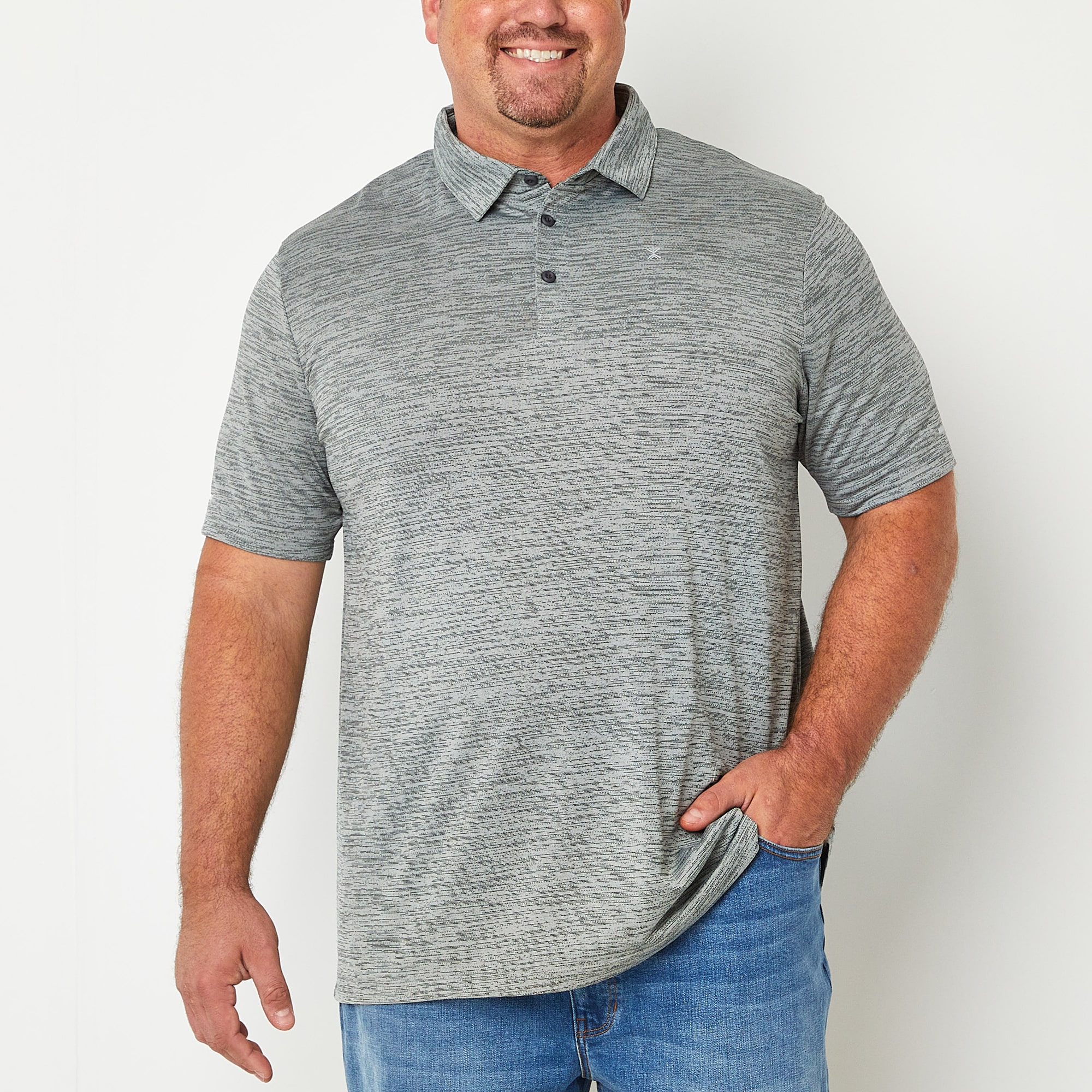 Xersion EverAir® Big and Tall Mens Short Sleeve Polo Shirt
