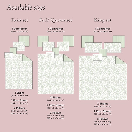 Laura Ashley Elise Midweight Comforter Set