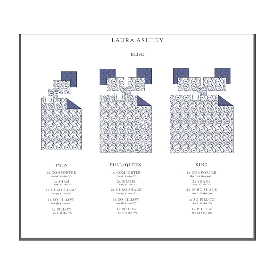 Laura Ashley Elise Midweight Comforter Set