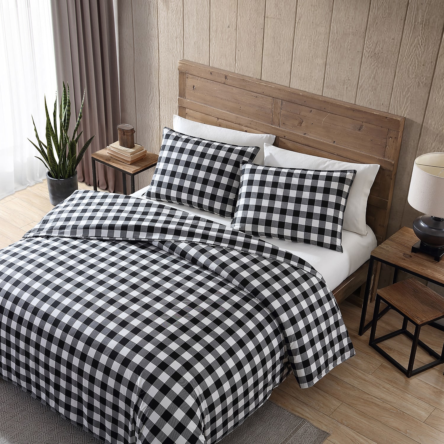 Eddie Bauer Mountain Plaid Midweight Comforter Set