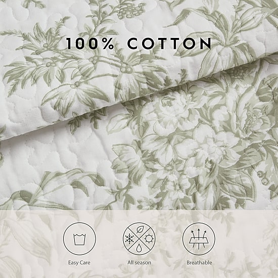 Laura Ashley Bedford Quilt Set