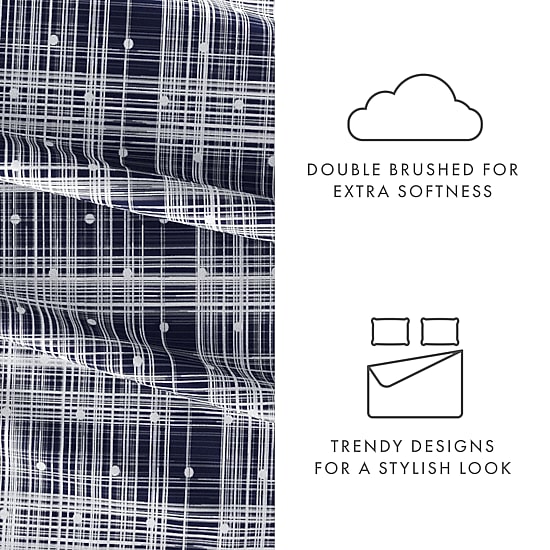 Casual Comfort™ Premium Ultra Soft Polka Dot Pattern Microfiber Wrinkle Free Sheet Set