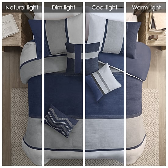 Madison Park Hanover Faux Suede 7-pc. Comforter Set