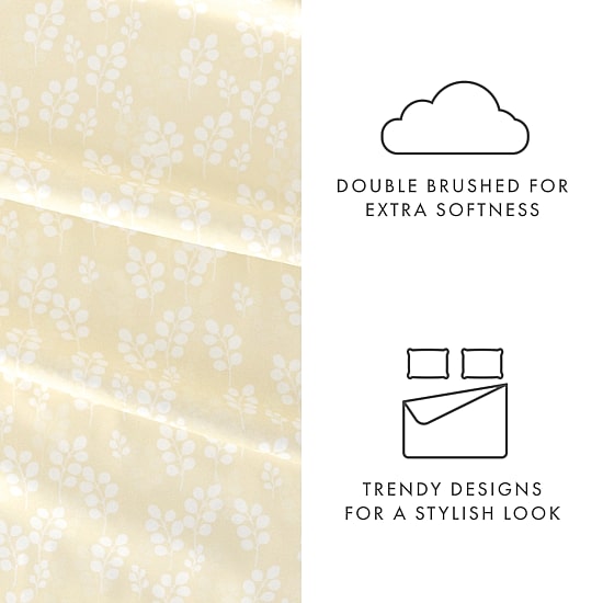 Casual Comfort™ Premium Ultra Soft Wheat Pattern Microfiber Wrinkle Free Sheet Set