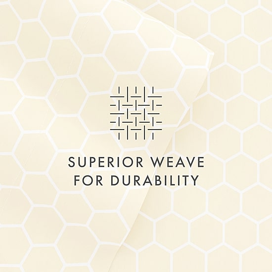 Casual Comfort Ultra Soft Honeycomb Pattern 4 Piece Bed Sheet Set