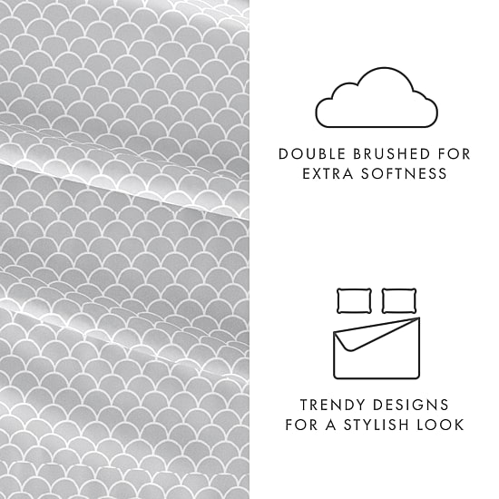 Casual Comfort™ Premium Ultra Soft Scallops Pattern Sheet Set