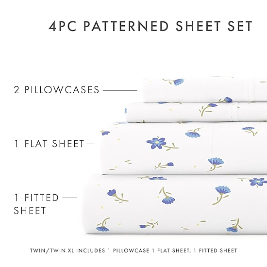 Casual Comfort™ Premium Ultra Soft Floral Pattern Sheet Set