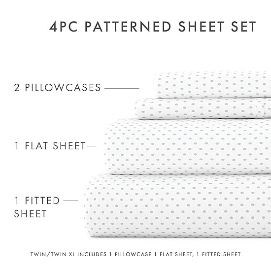 Casual Comfort™ Premium Ultra Soft Stippled Pattern Sheet Set