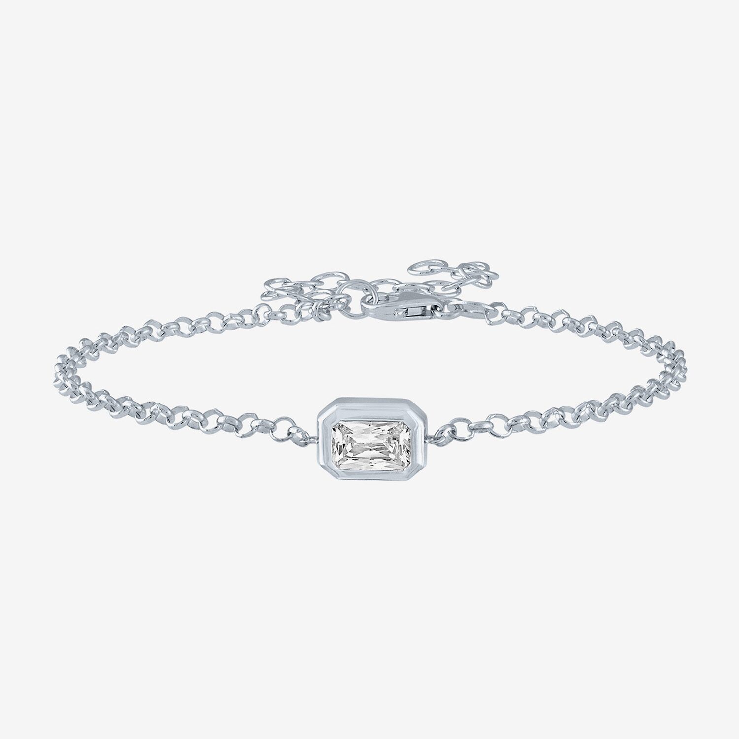 Diamond Addiction (G-H / Si2-I1) Womens 10K Gold 8 Inch Cable Chain Bracelet