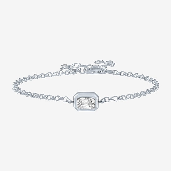 Diamond Addiction (G-H / Si2-I1) Womens 10K Gold 8 Inch Cable Chain Bracelet