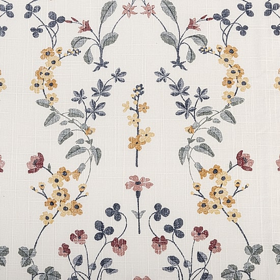 Fieldcrest Arden Vine Floral Print Grommet Top Sheer Single Curtain Panel