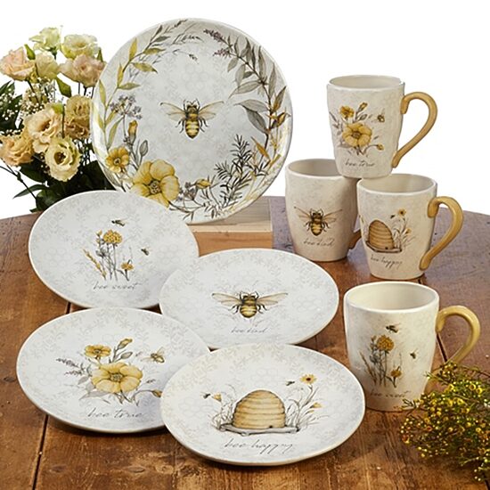 Certified International Bee Sweet 4-pc. Coffee Mug