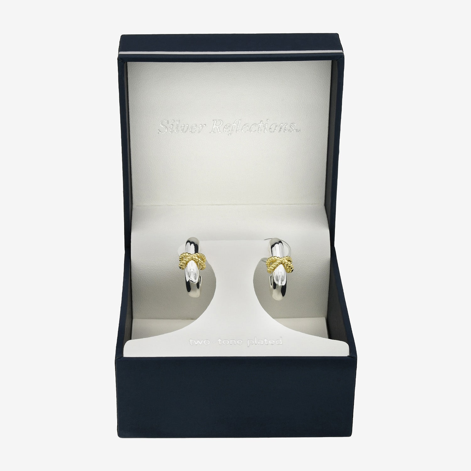 Bubble Womens 14K Gold Over Brass 22.9mm Round Hoop Earrings