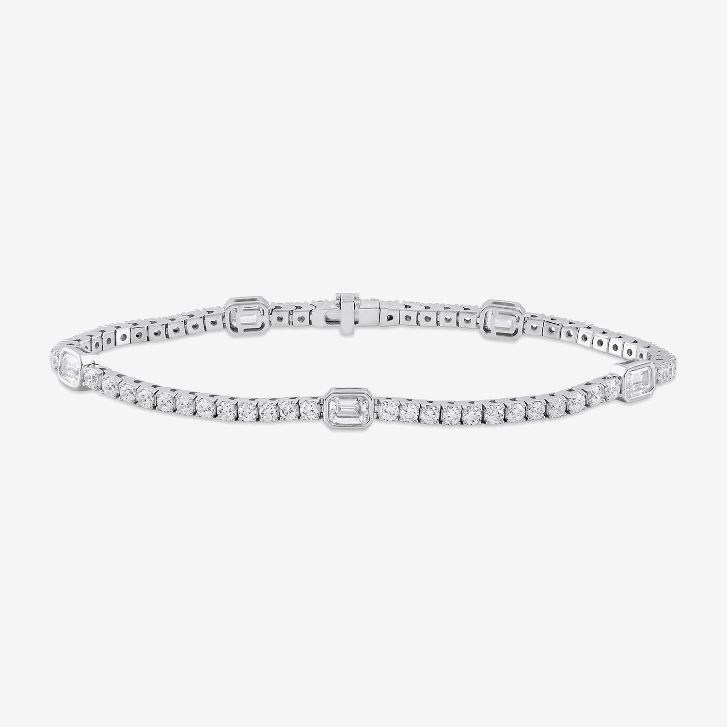 Womens CT. T.W. Lab Grown White Diamond 10K Gold Tennis Bracelet