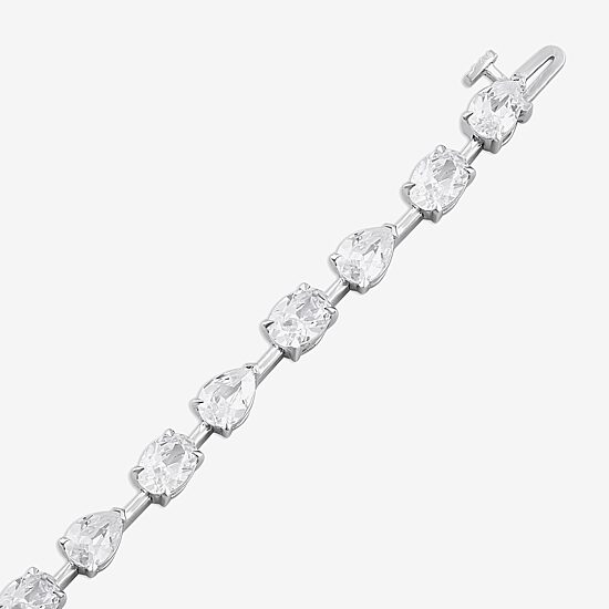 Womens 6 1/2 Ct. T.W. Lab Grown White Diamond 10K Gold Tennis Bracelet