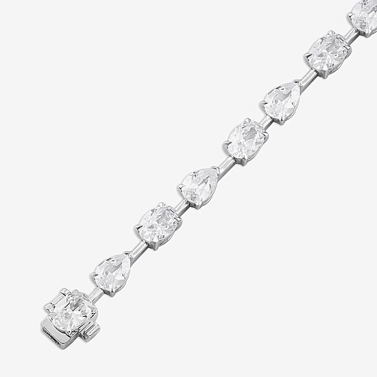 Womens 6 1/2 Ct. T.W. Lab Grown White Diamond 10K Gold Tennis Bracelet