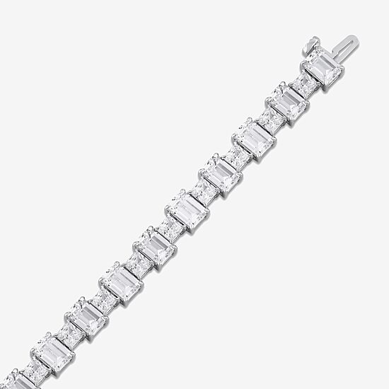 17 C.T. T.W Womens 17 Ct. T.W. Lab Grown White Diamond 10K Gold Tennis Bracelet