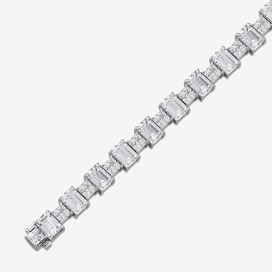 17 C.T. T.W Womens 17 Ct. T.W. Lab Grown White Diamond 10K Gold Tennis Bracelet