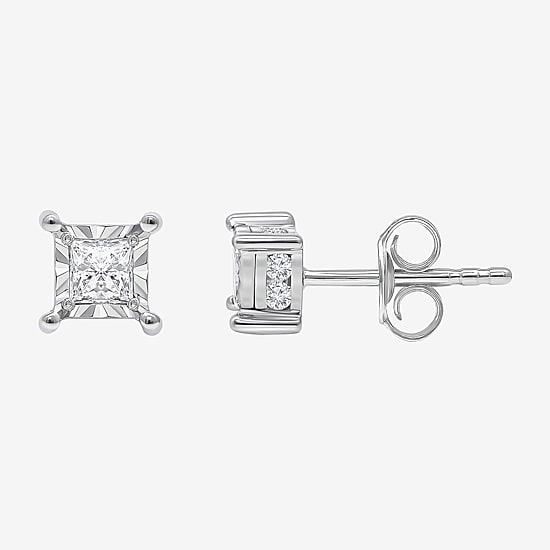 (I / I1) 1 CT. T.W. Lab Grown White Diamond 10K Gold Stud Earrings