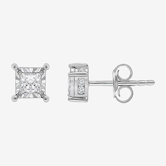 (I / I1) 1 1/2 CT. T.W. Lab Grown White Diamond 10K Gold Stud Earrings