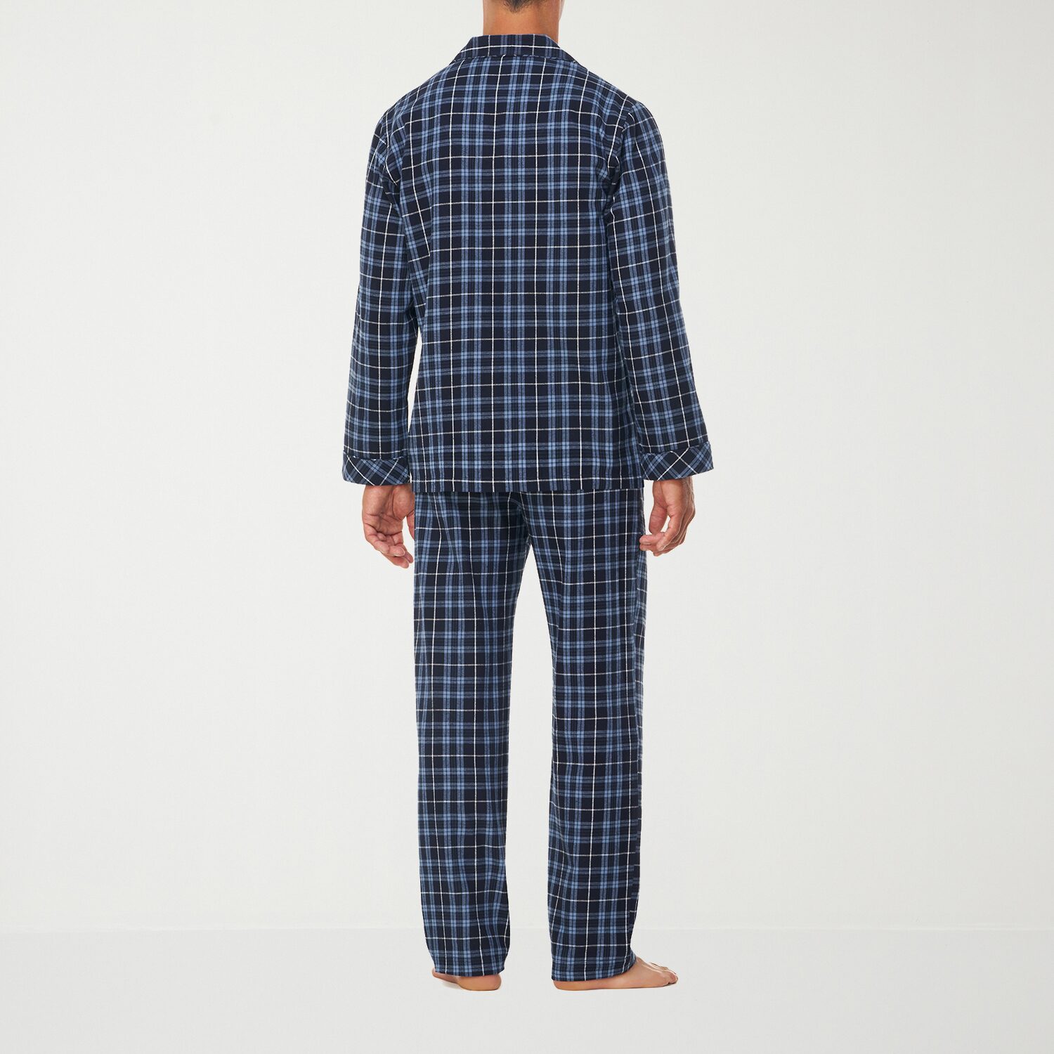 Residence Mens Flannel Long Sleeve 2-pc. Pajama Set