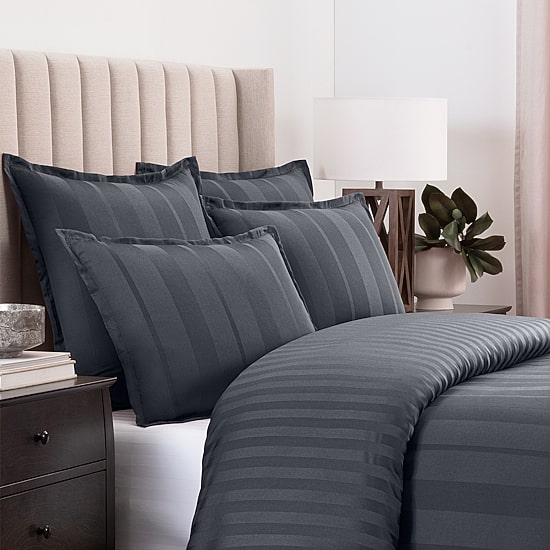 Fieldcrest Heritage Classic Stripe 3pc. 400tc Cotton Comforter Set