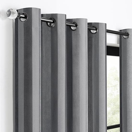 Fieldcrest Heritage Classic Stripe Grommet Top Energy Saving 100% Blackout Single Curtain Panel